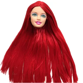 Редкие кукольные головки с красочными длинными волосами Ограниченная версия кукольных головок с белой и черной кожей, женские кукольные детали, игрушки из коллекции подружек