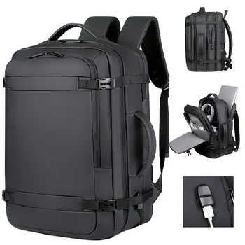 40-литровый дорожный рюкзак с USB-разъемом для ноутбука, Одобренный для полетов, ручная кладь, Самолеты, Водостойкий Прочный 17-дюймовый рюкзак для мужчин