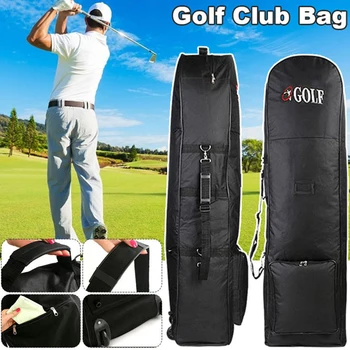 Мягкие дорожные сумки для гольфа на колесиках, авиационная сумка большой емкости, практичные прочные сумки для клюшек для гольфа 600D, сумка для хранения, прямая поставка