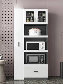 Итальянский минималистичный выдвижной буфет, высокий шкаф, встроенный в стену, чайный шкафчик, многофункциональная кухня, духовка