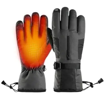Мужские зимние водонепроницаемые велосипедные перчатки Зимние перчатки для занятий спортом на открытом воздухе, бегом, мотоциклом, лыжами, перчатками с сенсорным экраном, теплыми полными пальцами