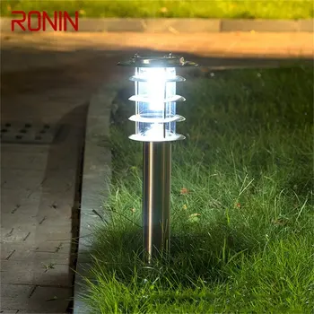 RONIN Outdoor Solar Lawn Lamp Современный Светодиодный Водонепроницаемый Садовый Светильник Патио для Домашнего Крыльца Виллы