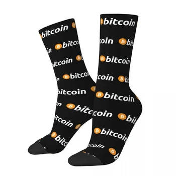 Биткоин BTC Cryptocurrency1 Носки Harajuku Высококачественные чулки всесезонные носки Аксессуары для мужских и женских подарков