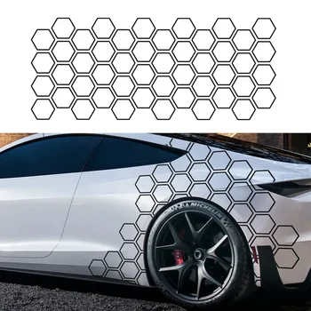 Креативная наклейка в виде сот в открытом стиле Авто Графика Декор в виде сот Тюнинг Боковая наклейка автомобиля для универсальных автомобилей BMW Benz Audi