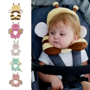 Подушка для путешествий для малышей U-образный подголовник для шеи для сна, подушка для поддержки головы и шеи малыша, подушка для детской коляски, автокресло для малышей