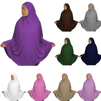 Молитвенная Одежда на Праздник Рамадан Мусульманские Женщины Химар Накладной Хиджаб Шарф Цельный Никаб Никаб Исламская Одежда Кафтан Арабская Абая