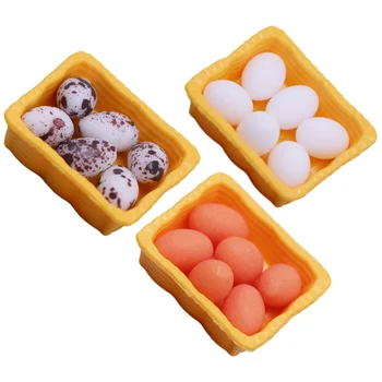 3 комплекта домашних яиц с мини-корзинкой для яиц, Корзины для хранения яиц на кухне