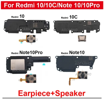 Для Redmi 10 10C Note10 Pro Наушник Ушной Динамик И Нижний Громкоговоритель Зуммер Гибкий Кабель Запасные Части Для Redmi Note 10Pro