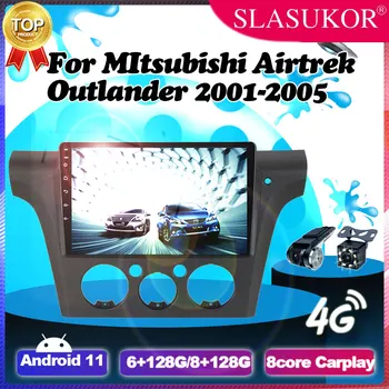 10 Дюймов Android 11 Радио Стерео Для Mitsubishi Airtrek Outlander 2001-2005 RDH Правосторонний Рамный Плеер Wifi Carplay Auto