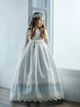 Платье в цветочек для девочек с каскадными оборками И кружевными аппликациями, пояс-трансформер на талии с 3D цветочным принтом, свадебное платье на День рождения
