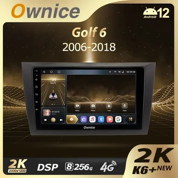 Ownice K6 + 2K для Volkswagen Golf 6 2008-2016 Автомобильный Радио Мультимедийный Видеоплеер Навигация Стерео GPS Android 12 Без 2din DVD