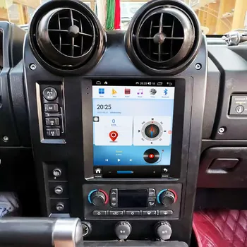Автомагнитола для Hummer H2 2003-2015 Навигатор с вертикальным экраном в стиле Telsa Мультимедийный видеоплеер Стерео Автомагнитола Android 13