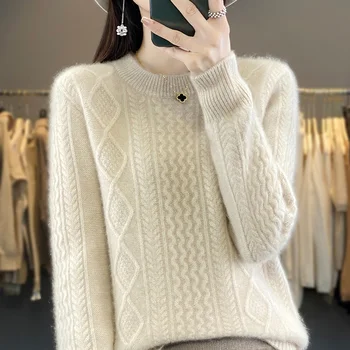 Женский свитер Erdos из 100 чистого кашемира, роскошный, теплый и свободного кроя