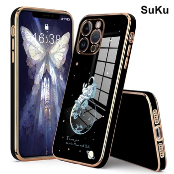 Чехлы для телефонов с рисунком Космонавта для Apple iPhone 14 13 12 11 8 7 6 6S XS XR mini SE Plus Pro Max 2020 2022 Задняя крышка