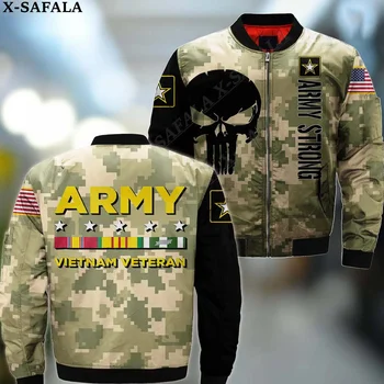 Вьетнамская армия, ветеран Вьетнама, США, 3D куртки-бомберы, куртка на молнии, повседневное толстое пальто, унисекс, Harajuku, мужчины, женщины, Streetwea-5