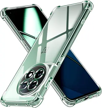 1 / 2шт Противоударный чехол для телефона OnePlus 11 12 OnePlus 10 9 8 7 Pro, прозрачная защитная оболочка из ТПУ, мягкий силиконовый чехол
