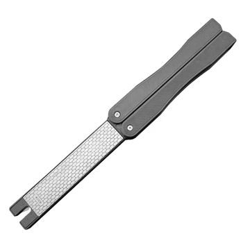 Алмазная точилка для ножей с зернистостью 400/600, Двусторонние секаторы, точильный камень