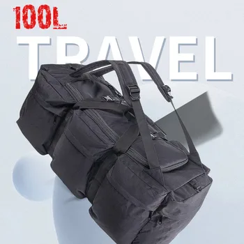 Открытый рюкзак сверхбольшой емкости объемом 100 л, мужская походная сумка для хранения, мужская палатка, военно-тактическая сумка через плечо, дорожная сумка