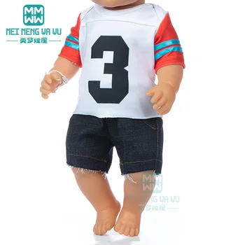 Новая Спортивная Одежда для куклы подходит для новорожденной Куклы 17 дюймов 43 см, 18-дюймовой американской куклы OG girl