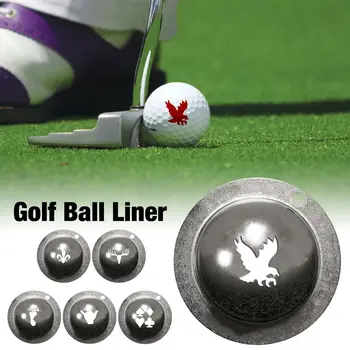 Шаблон для рисования для гольфа Выравнивание шаблона Зажим для вкладыша для мяча для гольфа Инструмент для маркера для мяча для гольфа Вкладыш для мяча для гольфа Линия маркера