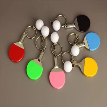 Сувенирный теннисный мяч, подвеска для боулинга, Бадминтона, брелок для настольного тенниса, ракетка для настольного тенниса, брелок для ключей для пинг-понга, спортивный брелок для ключей
