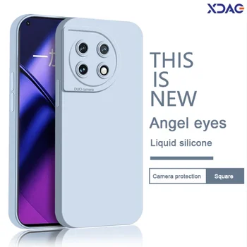 Новый Твердый Базовый Чехол для телефона Angel Eye для Oneplus 11 11R Funda из Мягкого Жидкого Силикона Оригинальная Защита Камеры Задняя Крышка Корпуса