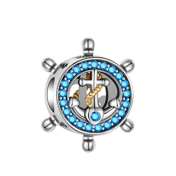 серебро 925 пробы синий лучший модный шарм hiend, подходящий для pandora, оригинальный браслет, бусы, ожерелье, женские украшения Diy