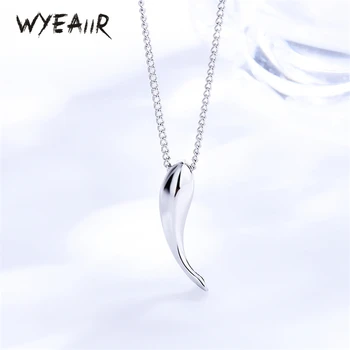 WYEAIIR Стерлинговое серебро 925 Пробы, Блестящее гладкое ожерелье Cute Whale INS Для женщин, роскошные ювелирные изделия