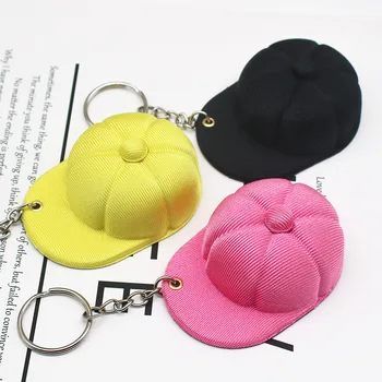 Имитация бейсбольной кепки, брелок для ключей, Праздничный Креативный брелок для ключей, Подарочный Пластиковый 3D брелок для шлема