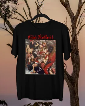Рубашка Merry Christmas Alice in Chains Классический черный рождественский унисекс S-5XL UT1131