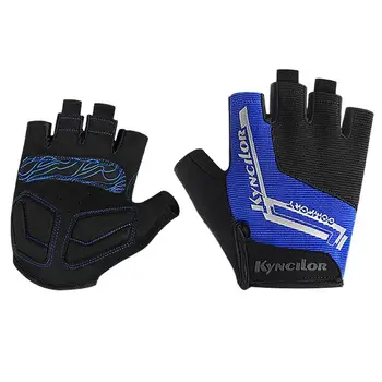 Велосипедные перчатки на полпальца Велосипедные перчатки с дышащей подкладкой Велосипедные перчатки с подкладкой противоскользящие полупальцевые Легкие велосипедные перчатки