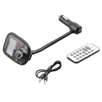 Беспроводной автомобильный комплект MP3-плеер FM-передатчик USB ЖК-модулятор MMC с дистанционным управлением для смартфона