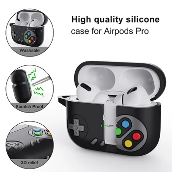 3D Мультяшный Силиконовый Чехол Для наушников AirPods 1 2 3 Pro 2 Противоударный Креативный Чехол для Игровой консоли apple airpods case