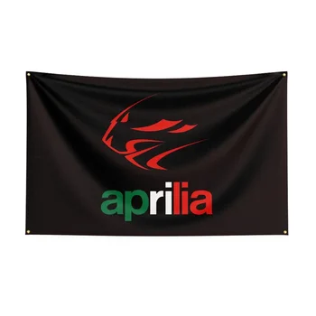 Мотоциклетный баннер с принтом флага Aprilia размером 3X5 футов из полиэстера для декора 1