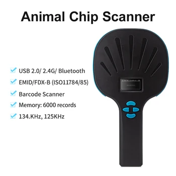 134,2 кГц USB 2.4 G с массовой памятью RFID EMID FDX-B Считыватель меток животных Сканер микрочипов домашних животных для собаки Кошки