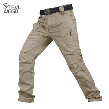 Летние треккинговые брюки TRVLWEGO с несколькими карманами, тонкие быстросохнущие мужские водонепроницаемые брюки для пеших прогулок, кемпинга, скалолазания, рыбалки