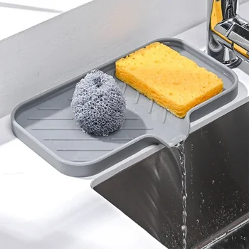 Креативный японский сливной коврик для ванной комнаты Силиконовый материал Мыльница Мебель Кухонная посуда Сливной силиконовый коврик