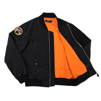 Повседневное пальто в американском ретро стиле, военный свободный рабочий костюм, куртка пилота, мужской весенне-осенний минималистичный бейсбольный тренд.