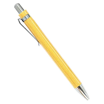 1,0 мм Офисные Канцелярские принадлежности для подписи Бизнес 50шт Дерево Бамбуковая шариковая ручка Школьная