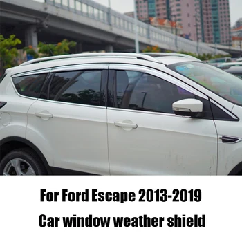 Защита от солнца и дождя на окне, защита от дождя на бровях, защита от дождя на Ford Escape 2013 2014 2017 2019