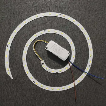 Светодиодный двухцветный трехцветный потолочный светильник Модифицированная пластина Кольцевой источник света Модифицированная трубка с круглым затемняющим фитилем
