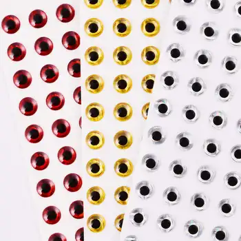 100 шт./лот Рыболовная Приманка Глаза Голографические 3D 3 мм - 12 мм Моделирование Нахлыстом Гольян Искусственная Рыба DIY Eye рыболовные снасти
