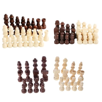 32 шт деревянных шахматных фигур Шахматные фигуры международного турнира