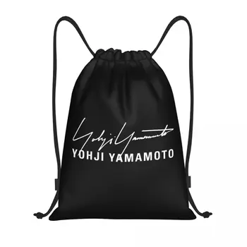 Изготовленная на заказ сумка на шнурке Yohji Yamamoto для тренировок, рюкзаки для йоги, женская Мужская спортивная сумка для спортзала