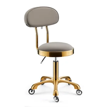 Косметический стул для парикмахера салона красоты, Специальный вращающийся подъемник, круглый шкив табурета