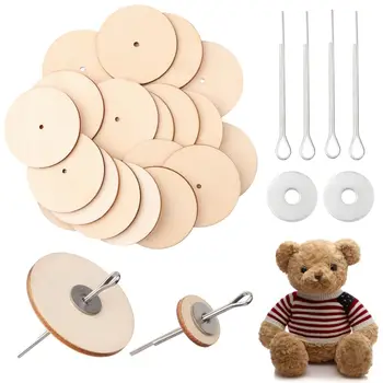 10 Комплектов деревянных соединений Разъемов для кукол ручной работы, детские игрушки, аксессуары для ручной работы по скрапбукингу, приятные аксессуары для рукоделия