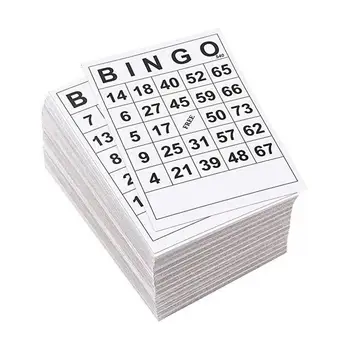 60 листов карточки для бинго, забавная карточная игра, Бумажные карточные листы, карточка для игры в бинго, карточка для бинго, забавная интеллектуальная игрушка