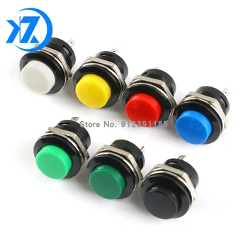 5шт R13-507 Мгновенные кнопочные выключатели Переключатель сброса 16 мм Кнопочный переключатель переменного тока 6A /125 В 3A/250 В 7 цветов