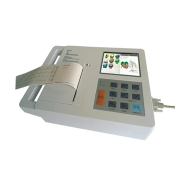 Медицинский трехканальный ЭКГ-аппарат для анализа электрокардиограммы с сенсорным экраном, 3-канальный ЭКГ-аппарат
