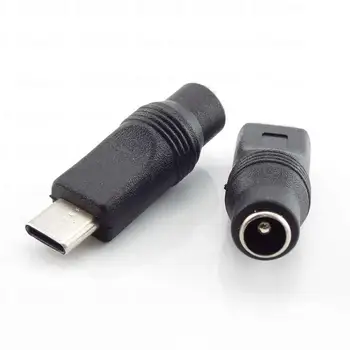 Преобразователь адаптера питания постоянного тока Type-C USB-штекер в разъем 5,5x2,1 мм для ноутбука PC B4